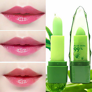 Natural Aloe Vera Lipstick Waterproof Moisturizing Lip Balm Lip Stick