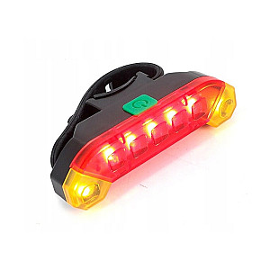 Rear Bicycle Light USB Rechargeable Back Light 7 LEDs