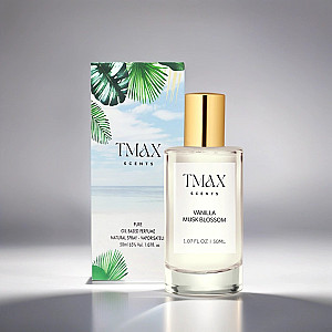 TMAX Scent Vanilla Musk Blossom - Unisex 50ml Perfume with Floral & Creamy Amber Notes