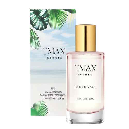 TMAX Scents Rouges 540 Unisex Perfume 50ml - Saffron & Jasmine Essence, Long-Lasting, Luxurious Aroma