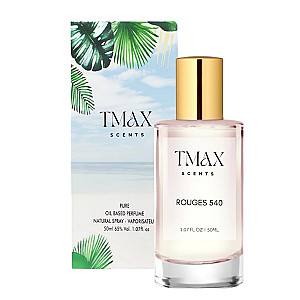 TMAX Scents Rouges 540 Unisex Perfume 50ml - Saffron & Jasmine Essence, Long-Lasting, Luxurious Aroma