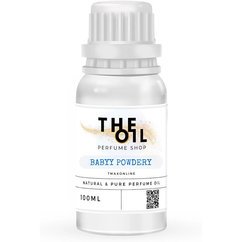 TSZ Scent Babyy Powdery Perfume Oil 100ml Soft Musk & Delicate Floral Fragrance Long-Lasting Alcohol-Free Gentle on Skin