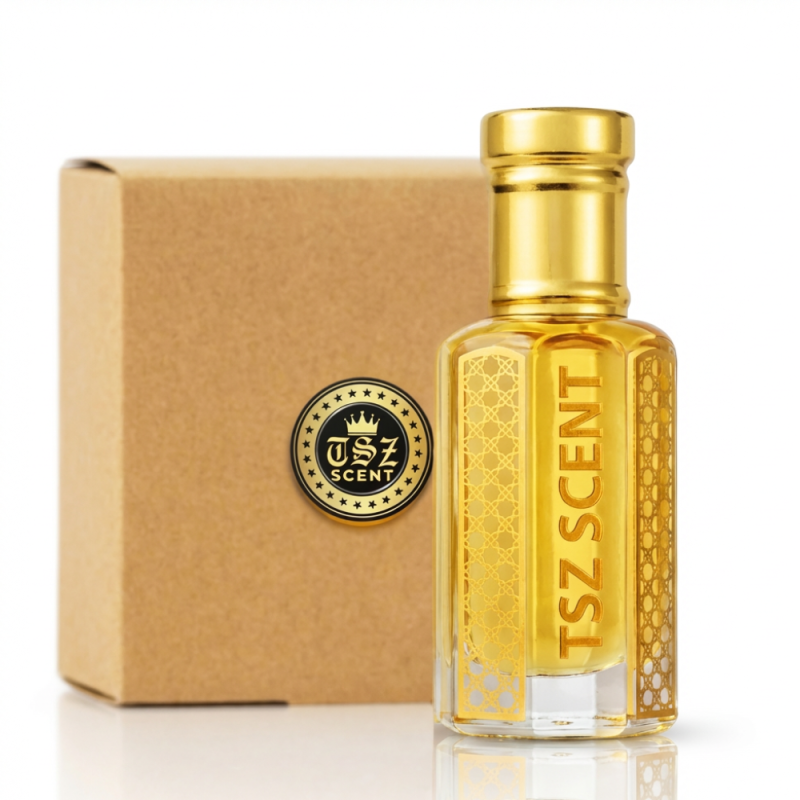 TSZ Scent Mango Ember Perfume Oil for Women and Men 12ml | Alcohol-Free Long Lasting Signature Fragrance, Fruity Woody Amber Vanilla, Easy Swipe Use, Carry, Travel (God of Fire)